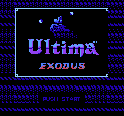 Ultima - Exodus (Japan) Title Screen